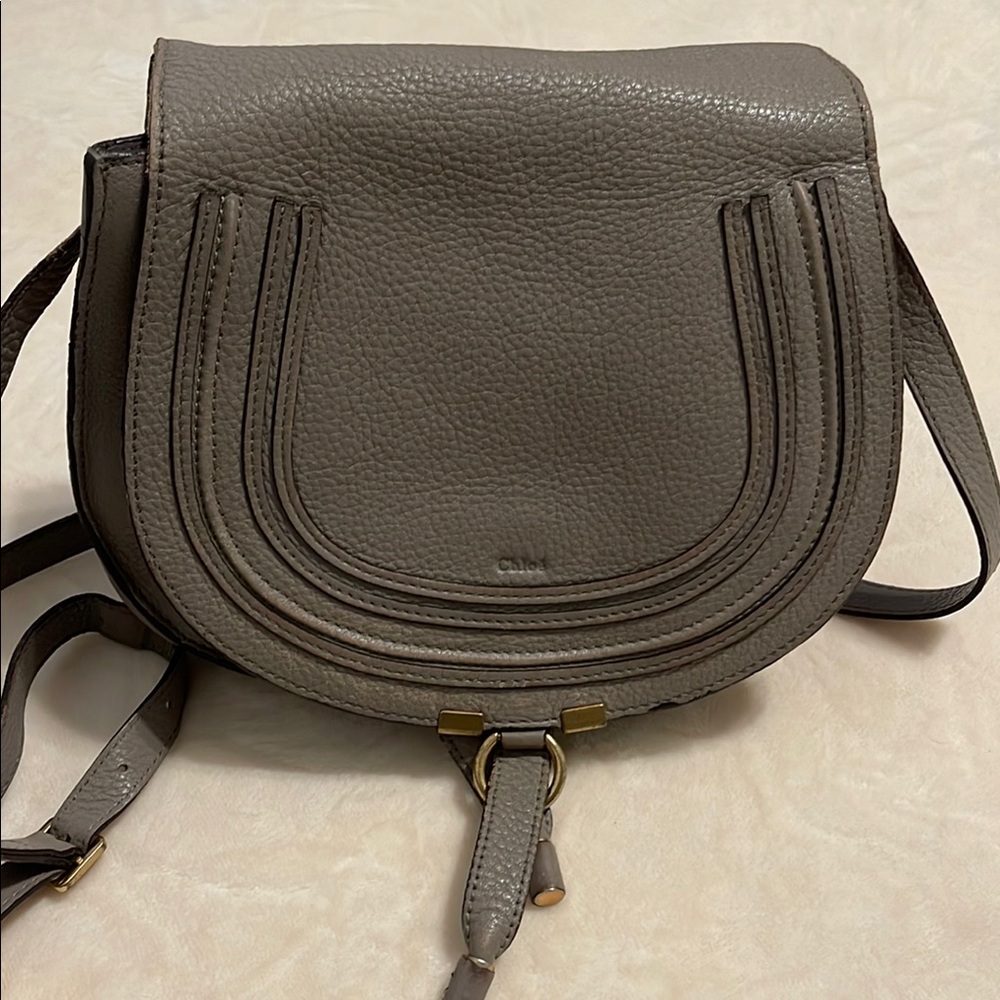 Chloe Gray Crossbody Bag